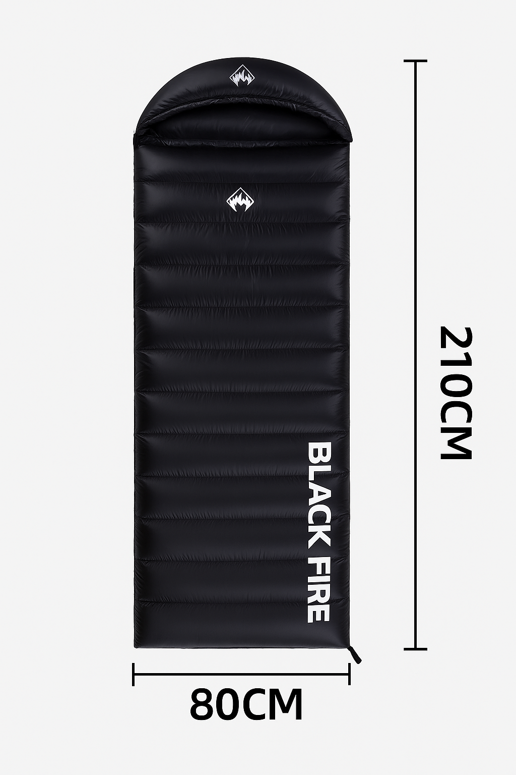 Sac de Couchage en Duvet d’Oie Noir