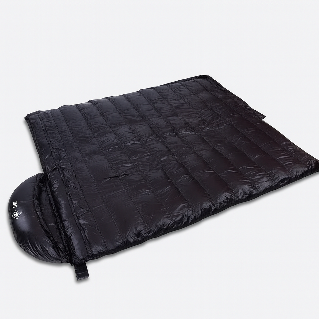 Sac de Couchage en Duvet d’Oie Noir