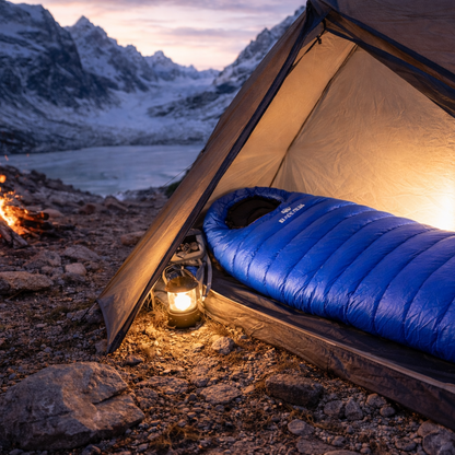 Sac de Couchage en Duvet d’Oie Noir