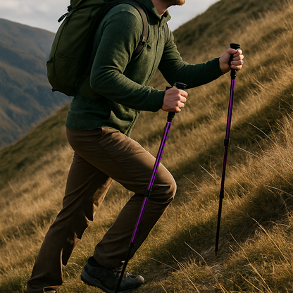 Bâtons de Trekking Réglables en Aluminium